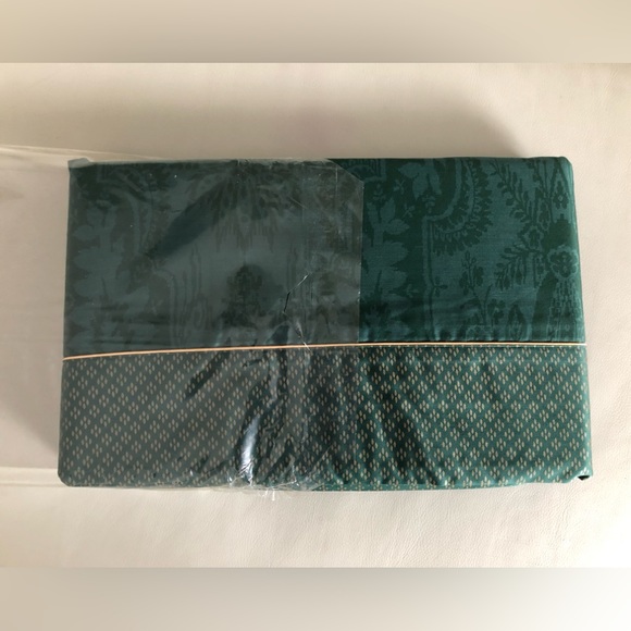 MANON Egyptian 100%Cotton King Flat Sheet Vintage Luxury Royal Sateen New in box - Picture 4 of 13